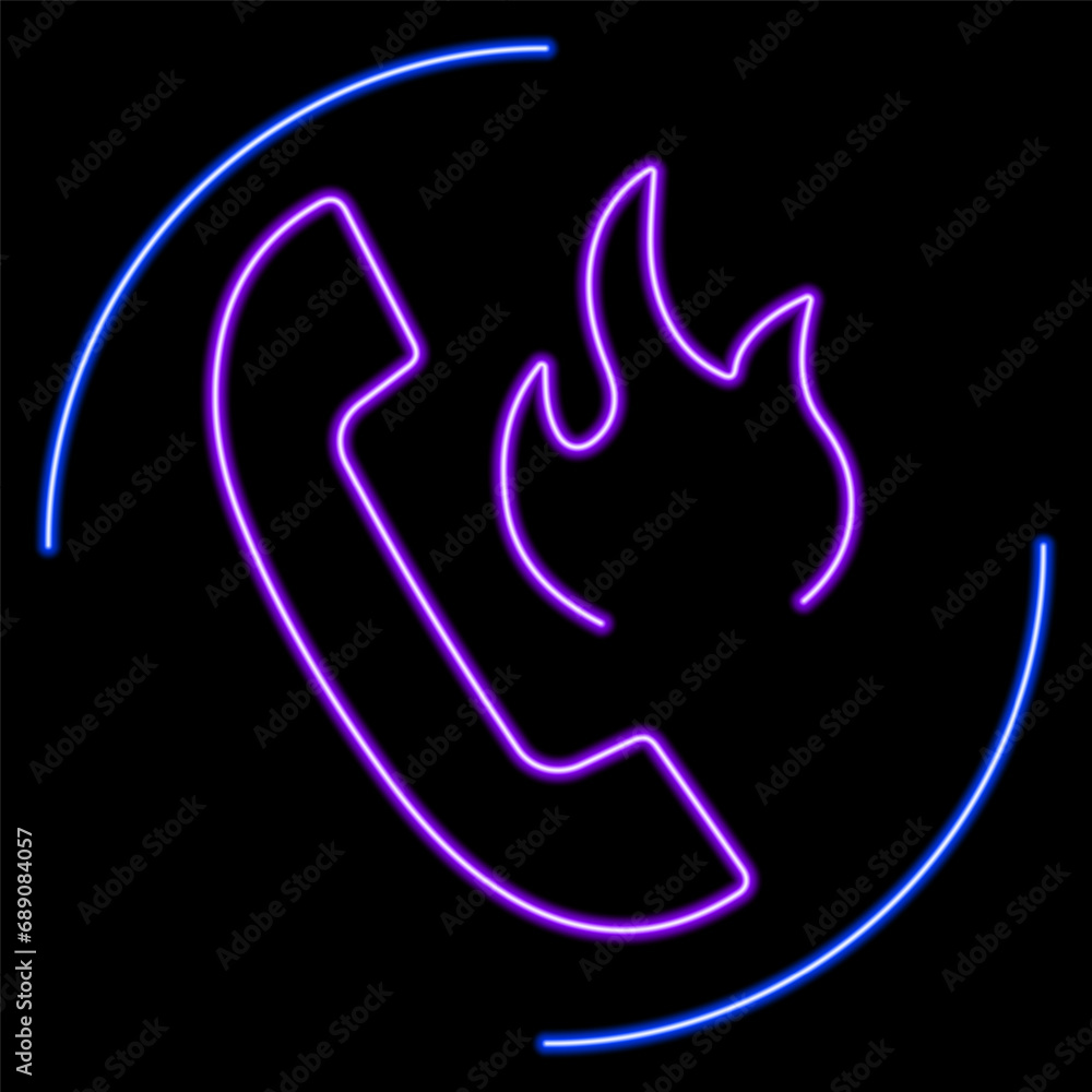 hotline neon sign, modern glowing banner design, colorful modern design trends on black background. Vector illustration. hotline neon sign, modern glowing banner design, colorful modern design trends on black background. Vector illustration.