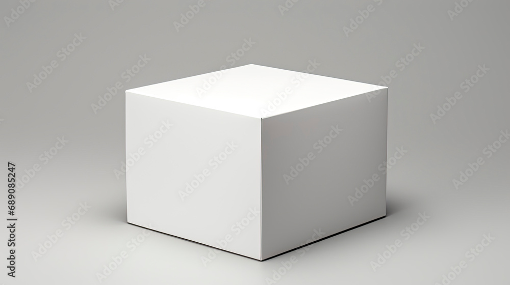 A White Cube on a Table A White Cube on a Table