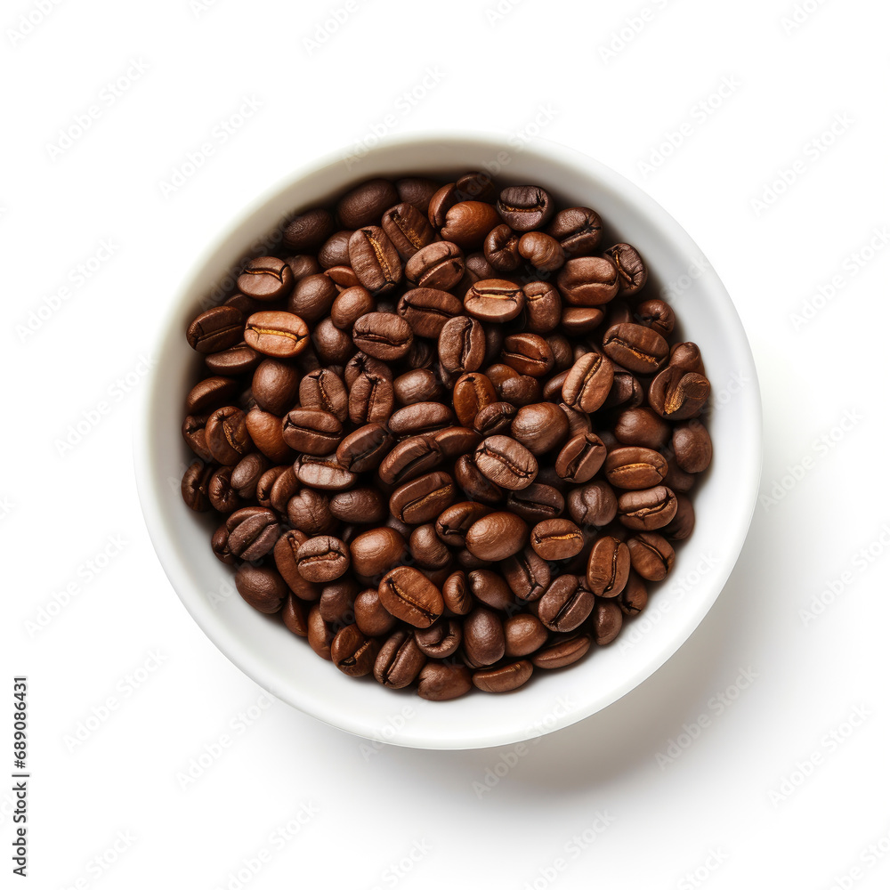 Fototapeta premium White Bowl Filled with Coffee Beans