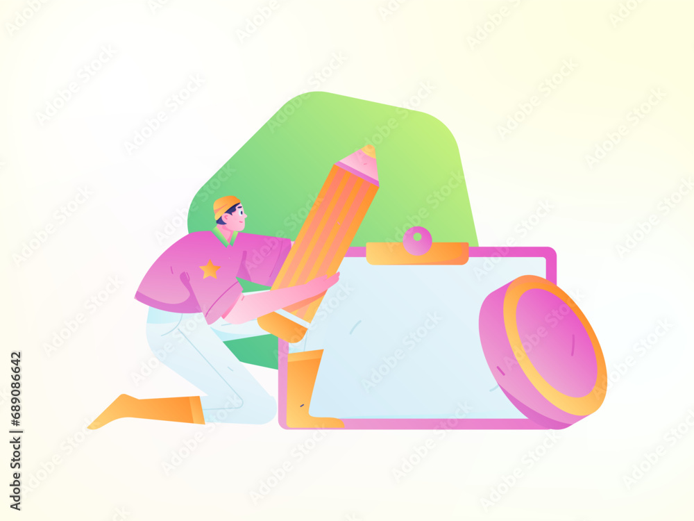 Business People Flat Vector Concept Operation Hand Drawn Illustration
Business People Flat Vector Concept Operation Hand Drawn Illustration