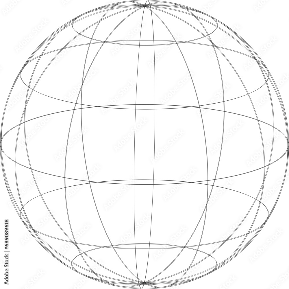 Geometric shape of sphere 3d design in technology style. Abstract circle vector illustration. Geometric shape of sphere 3d design in technology style. Abstract circle vector illustration.