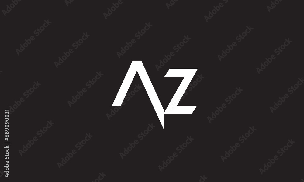 AZ, ZA , A ,Z, Abstract Letters Logo Monogram AZ, ZA , A ,Z, Abstract Letters Logo Monogram