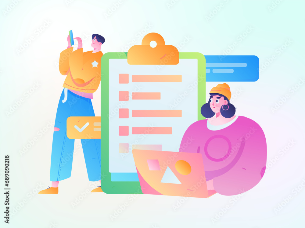 Business People Flat Vector Concept Operation Hand Drawn Illustration
Business People Flat Vector Concept Operation Hand Drawn Illustration
