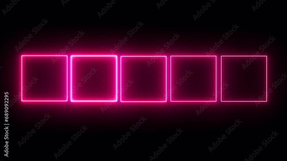 Abstract Neon pink square. luminous banner animation. Neon square. Abstract background with neon square pattern LED. 4K video animation
Abstract Neon pink square. luminous banner animation. Neon square. Abstract background with neon square pattern LED. 4K video animation