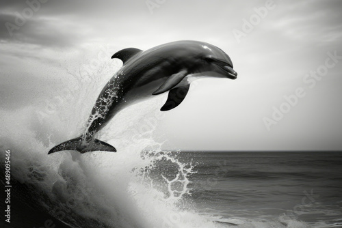 Dolphin animal blue wild mammal aquatic water nature jumping wildlife sea ocean