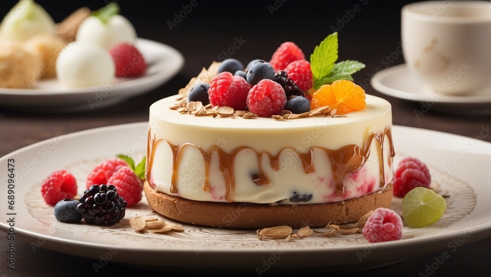 cheesecake with berries cheesecake with berries