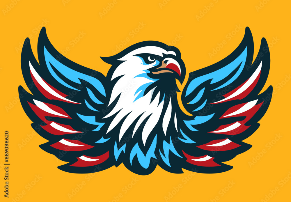 Obraz premium American Eagle tattoo design