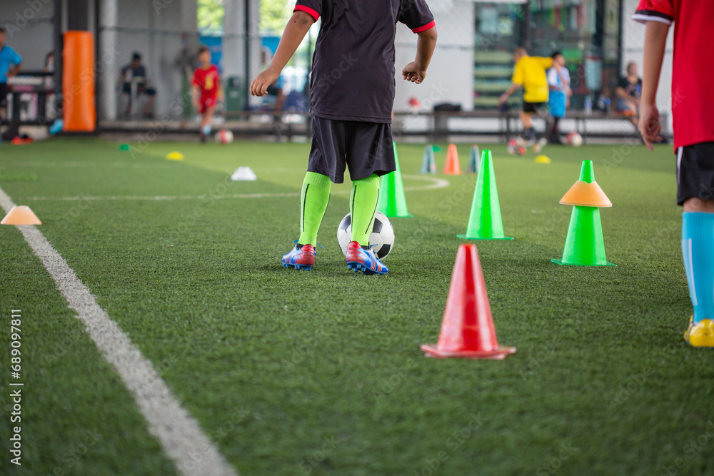 Obraz premium Boys soccer field