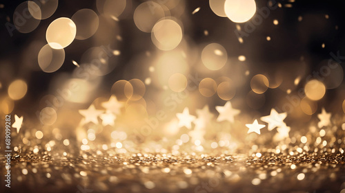 Gold bokeh awards glamour background for Oscar ceremony