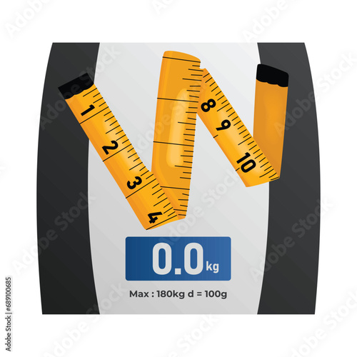 body weight scale illustration