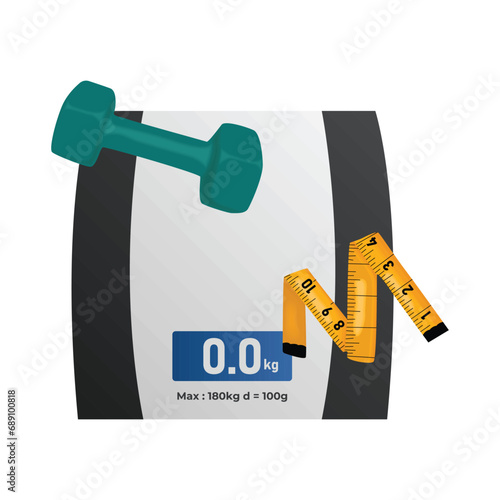body weight scale illustration