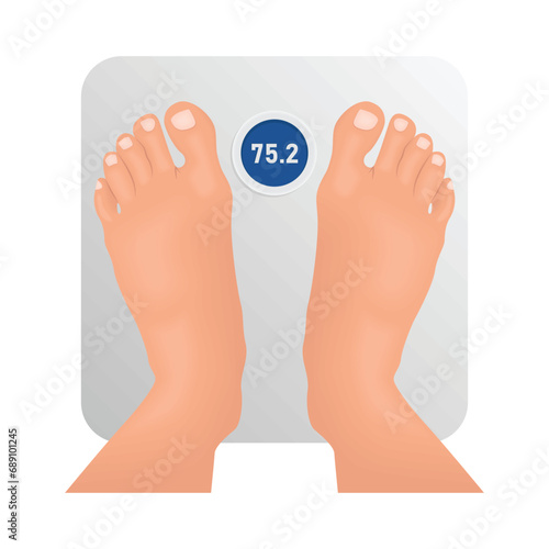 body weight scale illustration