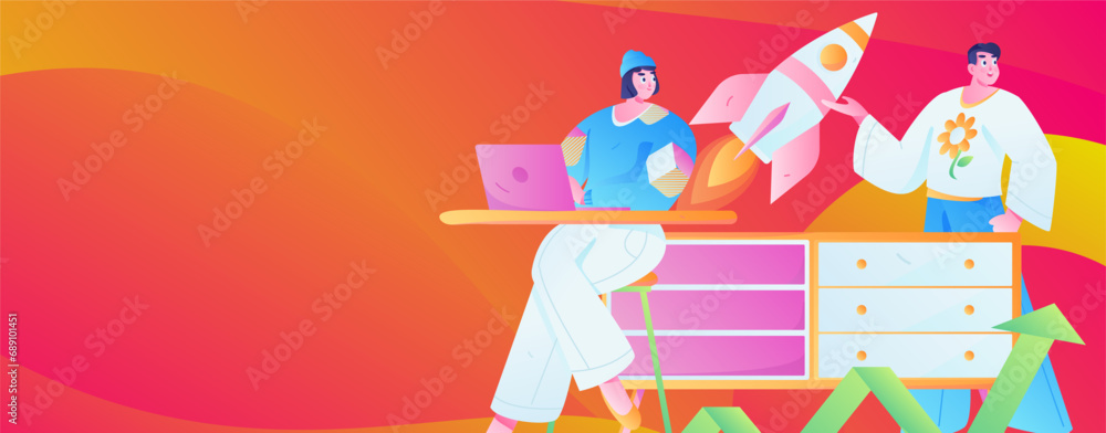 Business People Flat Vector Concept Operation Hand Drawn Illustration
Business People Flat Vector Concept Operation Hand Drawn Illustration