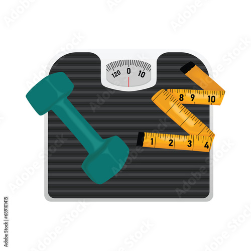 body weight scale illustration