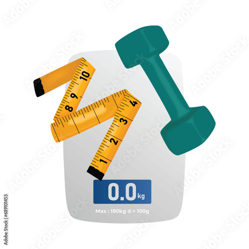 body weight scale illustration