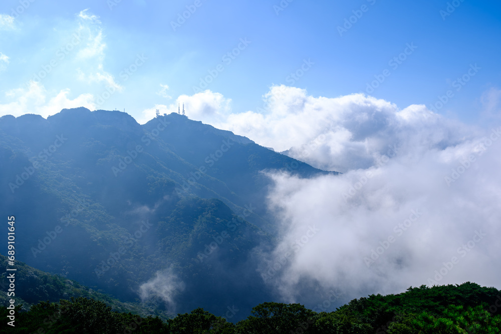 Scenic view of Mt.Gyeryongsan against sky