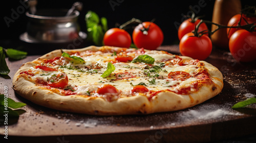 チーズとろける美味しいピザ Delicious Pizza with melting cheese