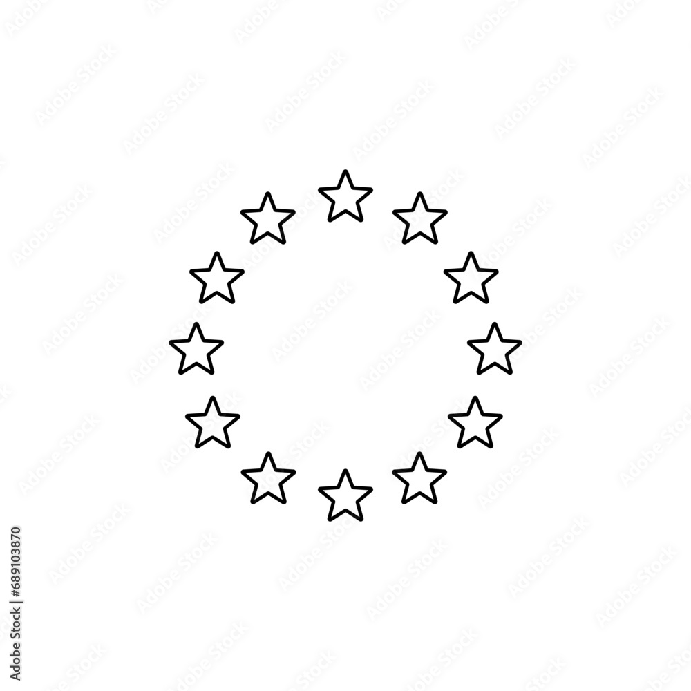 Europe union star icon. Vector Europe union star icon. Vector