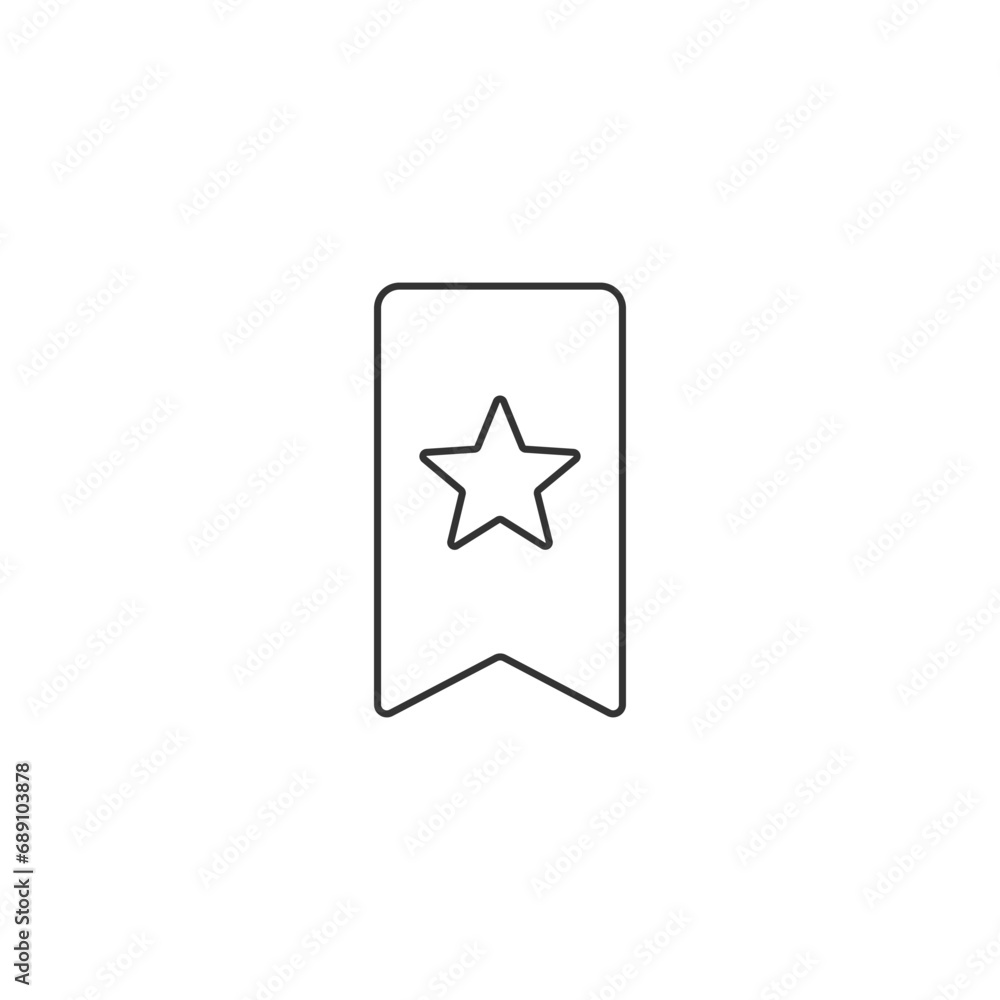 Favorite icon with outline style design Favorite icon with outline style design