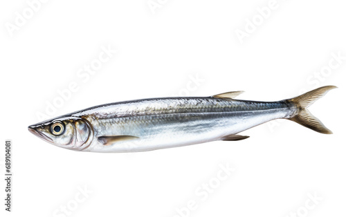 anchovy fish isolated on a transparent background.