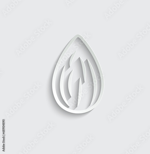 almond icon vector nut icon