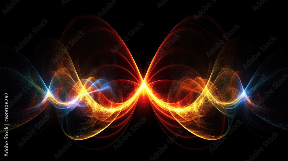 Abstract light painting artwork, created by moving a light source in a controlled manner to form intricate patterns and shapes Abstract light painting artwork, created by moving a light source in a controlled manner to form intricate patterns and shapes