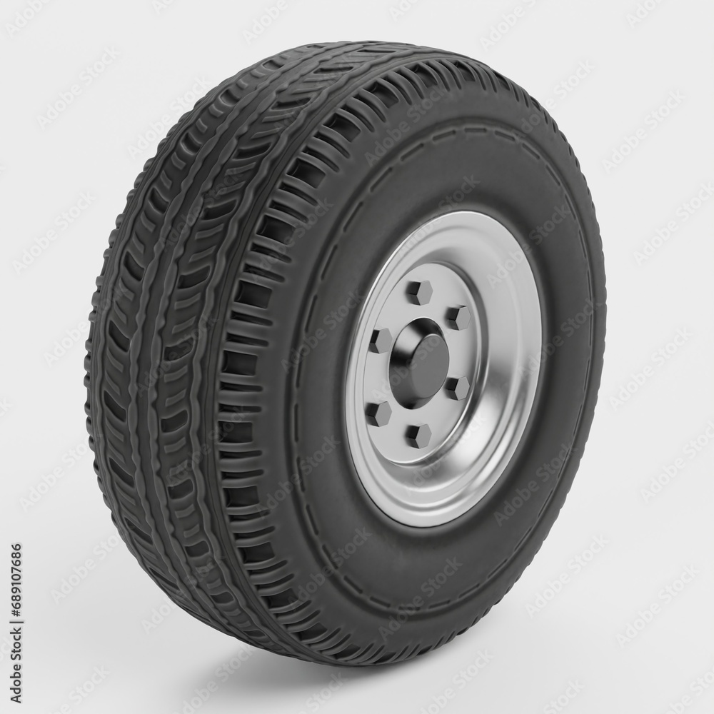 Realistic 3D Render of Tyre Realistic 3D Render of Tyre