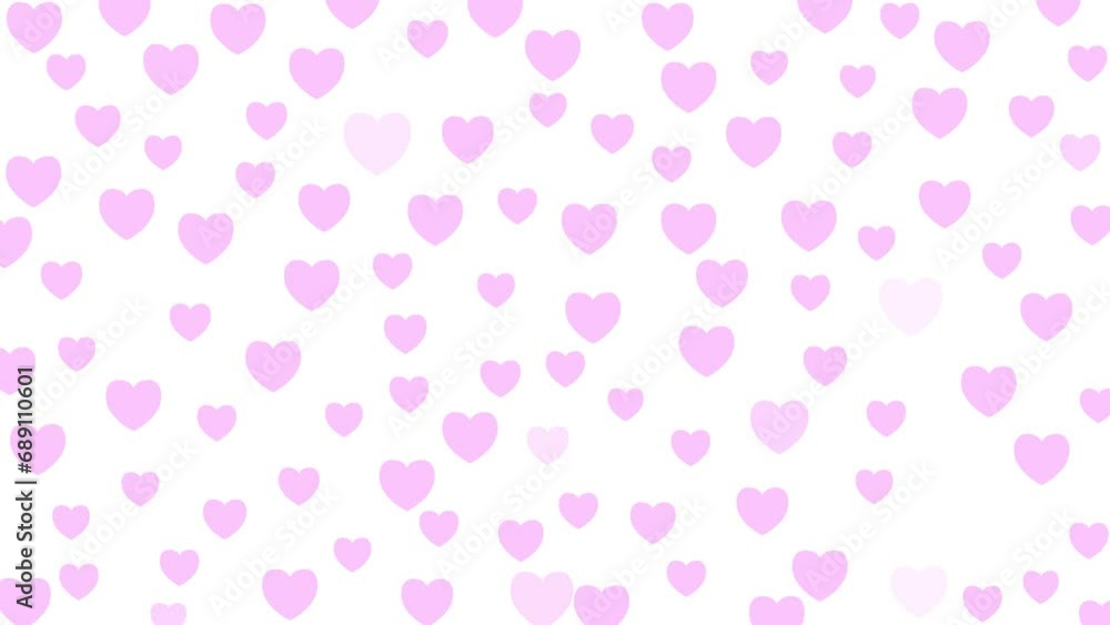 Animated pink heart shine. Background for Valentine day, holiday. Flat vector illustration on white background. Animated pink heart shine. Background for Valentine day, holiday. Flat vector illustration on white background.