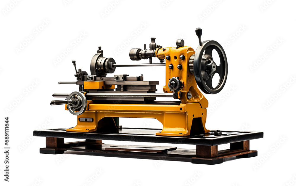Chamfering Machine isolated on a transparent background.