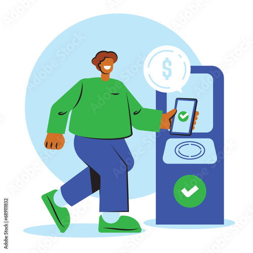 teen boy pay to pass illustration