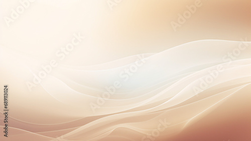 Ethereal Minimalism: Abstract Beige Blur Focus Background - Gentle Light and Delicate Design for Modern Tranquil Aesthetics and Contemporary Artistic Harmony.