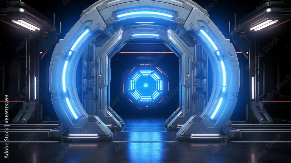 blue light tunnel blue light tunnel