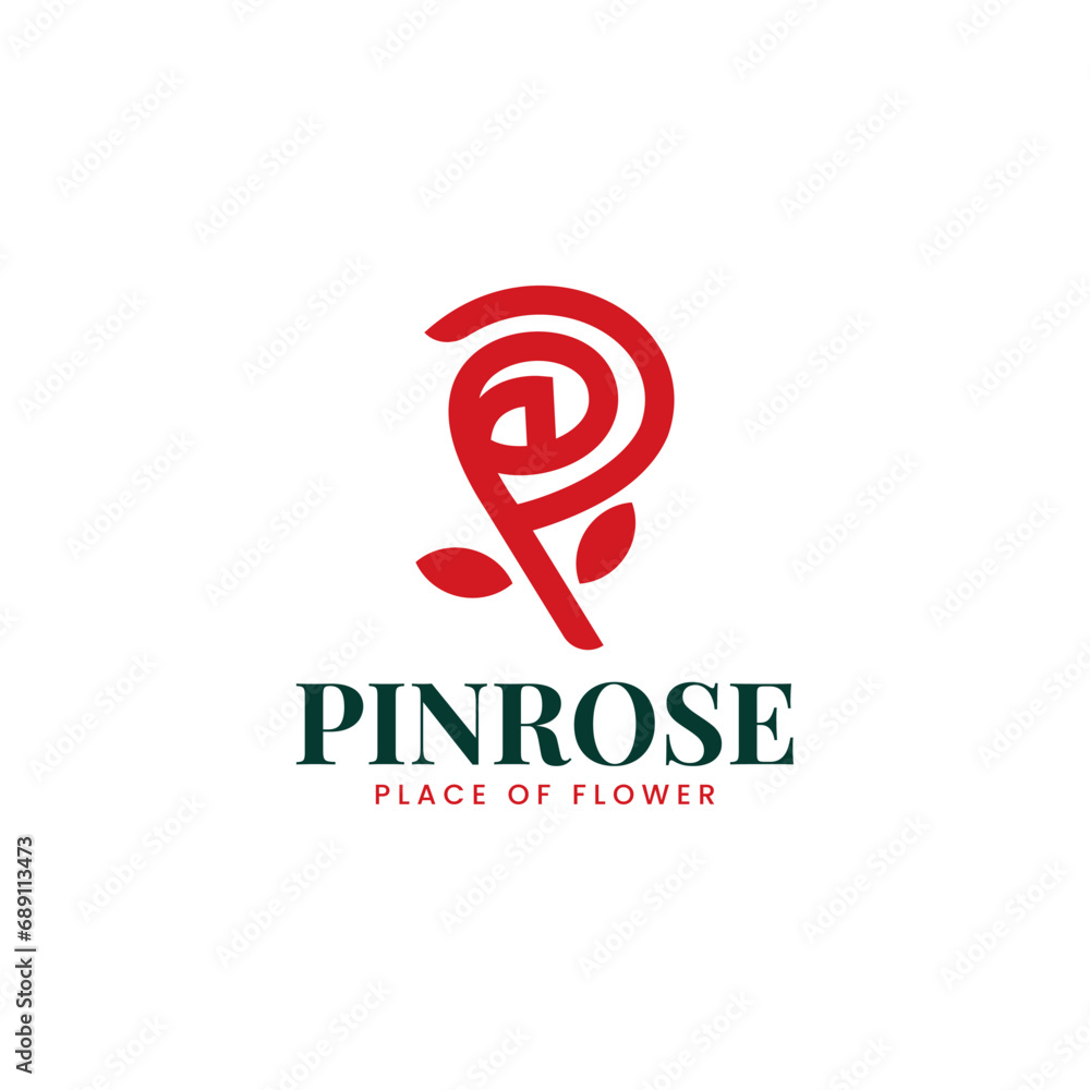 Initial p rose flower beautiful logo design vector. Letter p logo identity for branding, business, real estate, fasion and elegant brand Initial p rose flower beautiful logo design vector. Letter p logo identity for branding, business, real estate, fasion and elegant brand