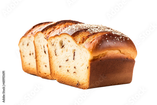 Cardamom Bread Isolated on Transparent Background. Ai
