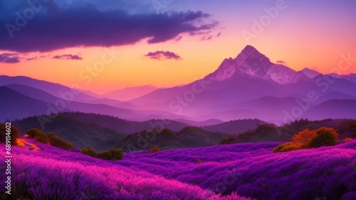 Beautiful view of the mountain. Mountain landscape. The beauty of nature.