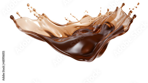 chocolate syrup splash AI generative