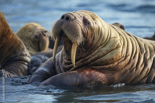 Walrus ( Odobenus rosmarus ) photo