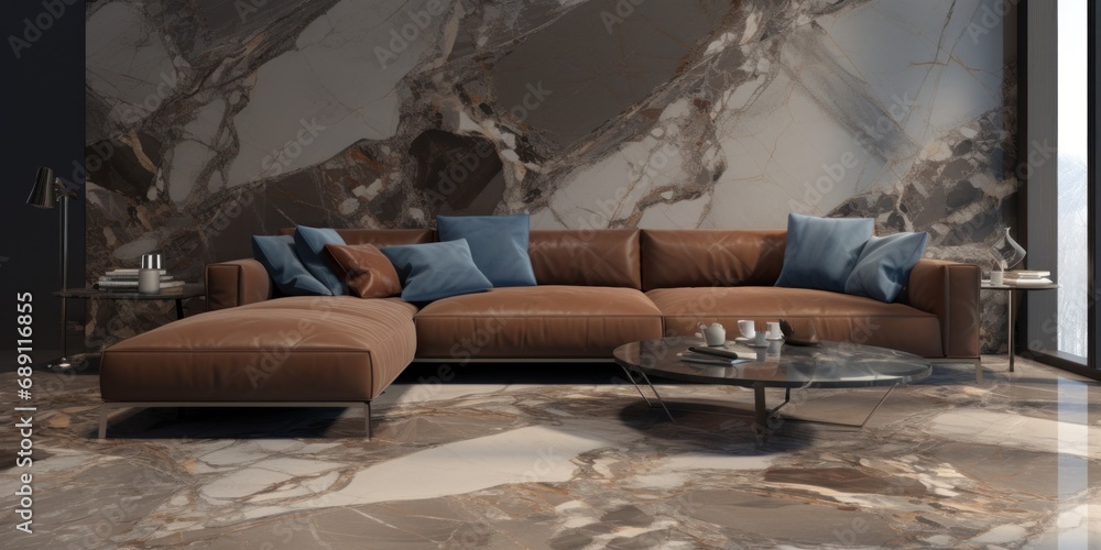 Obraz premium Glossy random marble texture use for home decoration