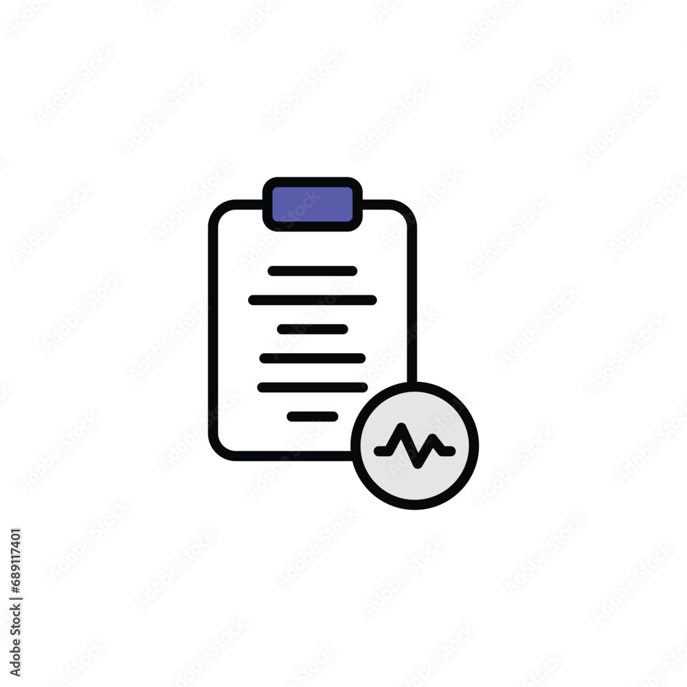 Check List icon design with white background stock illustration