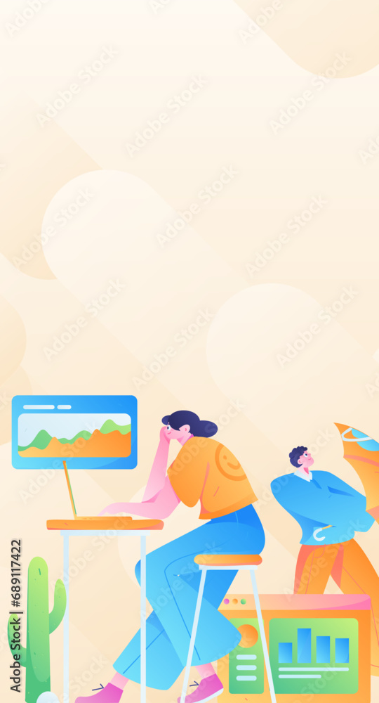 Business People Flat Vector Concept Operation Hand Drawn Illustration
Business People Flat Vector Concept Operation Hand Drawn Illustration