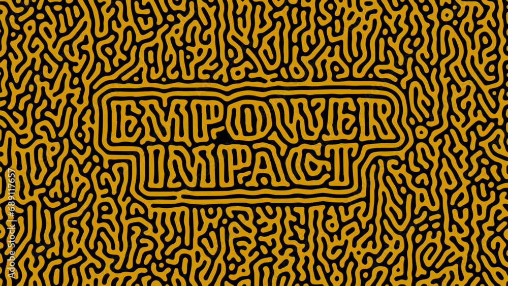 Abstract Pattern Background with Motivational Quote - Empower Impact, Printable Poster Wallpaper Abstract Pattern Background with Motivational Quote - Empower Impact, Printable Poster Wallpaper