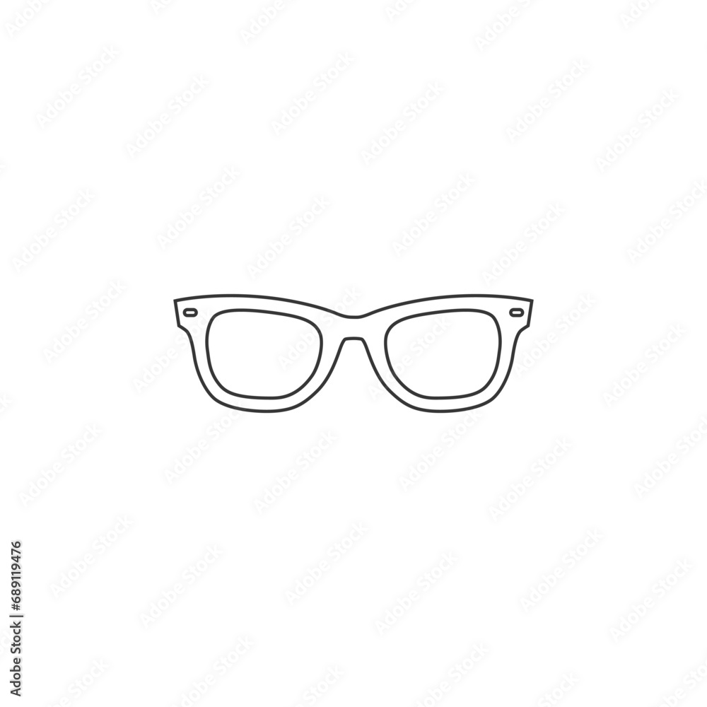 Glasses icon vector illustration Glasses icon vector illustration