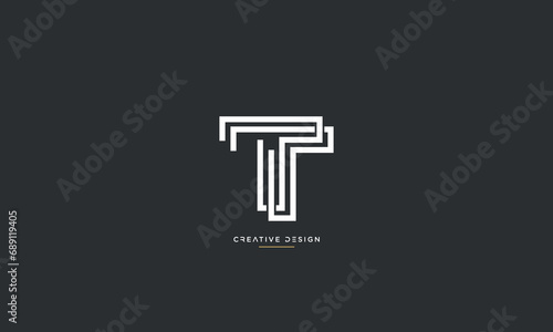 TT or T Alphabet letters logo monogram