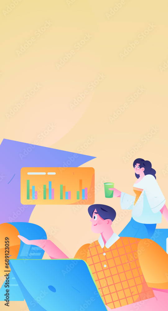 Business People Flat Vector Concept Operation Hand Drawn Illustration
Business People Flat Vector Concept Operation Hand Drawn Illustration