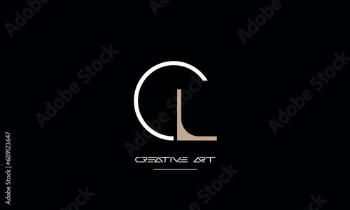 CL, LC, C, L abstract letters logo monogram