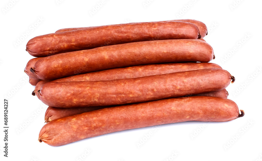 Sausage isolated on the white background. Sausage isolated on the white background.