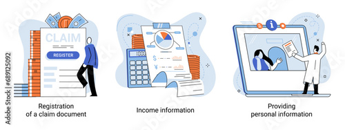 Photography Compensation vector illustration