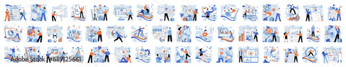 Innovation business vector illustration. Intelligence, maestro conducting symphony business success Financial success, melody resonating through corridors innovation Brainstorming sessions, fertile