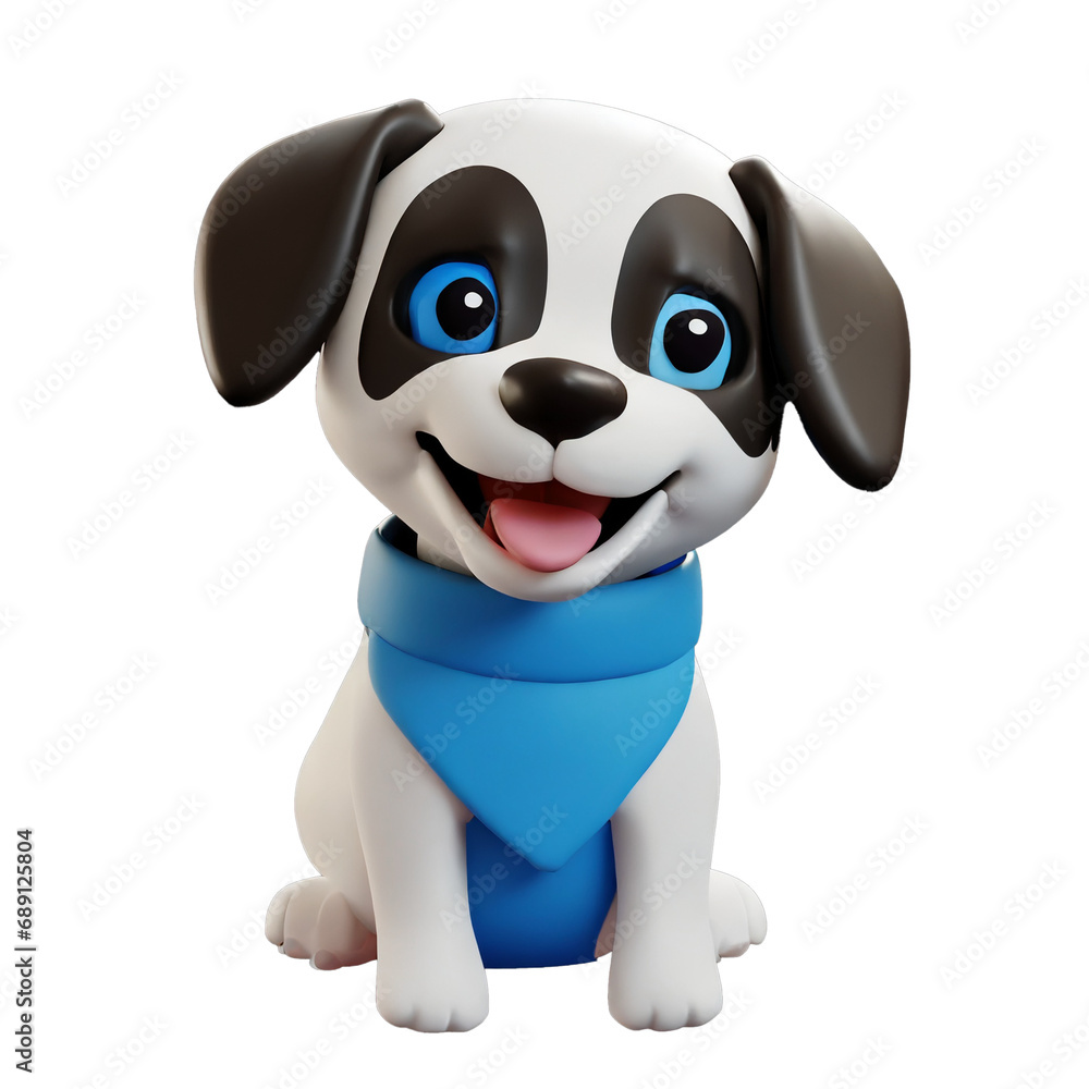 3d illustration of a baby dog smiling3d render cartoon baby dog smiling 3d illustration of a baby dog smiling3d render cartoon baby dog smiling