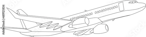 Air Plane Coloring Page for All ages